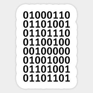 Secret Binary Code - Light Sticker